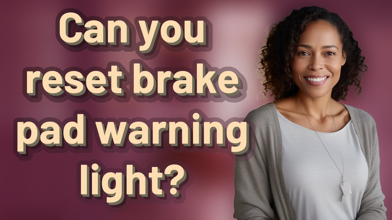 Can you reset brake pad warning light? YouTube