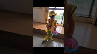 THeme Day ..Construction.worker and Fireman #許竣睎 ＃Costume #Hongkongkid  #กิจกรรมเด็กวัยสองขวบครึ่ง