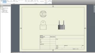 CREATE DRAWING SHEET FROM PART USING INVENTOR