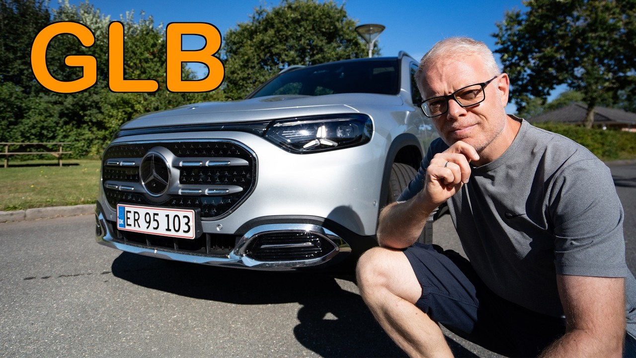 Ny Mercedes GLB, lover lang rækkevidde, hurtig opladning og kan fås med 7 sæder...
