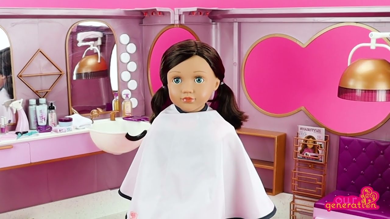 Salão de Beleza sobre Rodas Our Generation | Coleção de Bonecas e Acessórios | Pretend Play