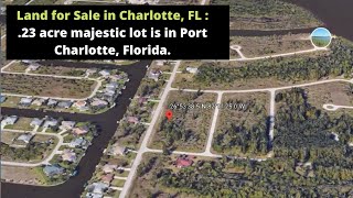 23 acre majestic lot is in port ...