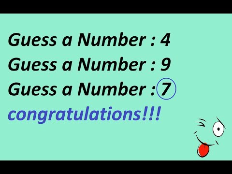 How To Make Small Game [Guess a Number]