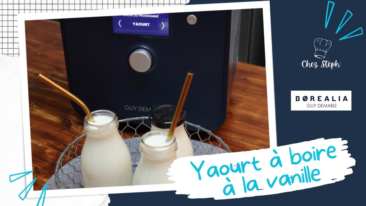 YAOURTS À BOIRE À LA VANILLE : l'atelier Børealia Guy Demarle