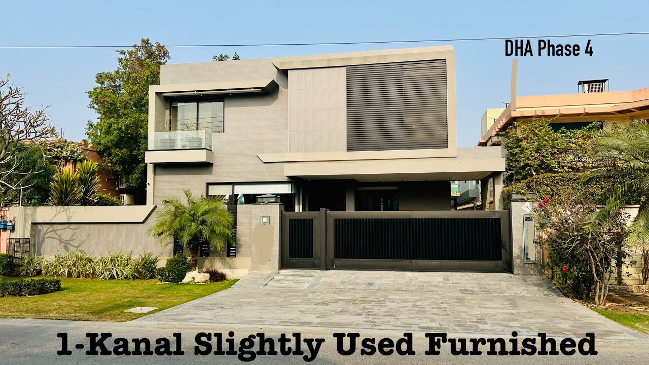 Modern & Spacious: 1 Kanal Kanal House in DHA Phase 4 | Slightly Used | Full Branded Furnished