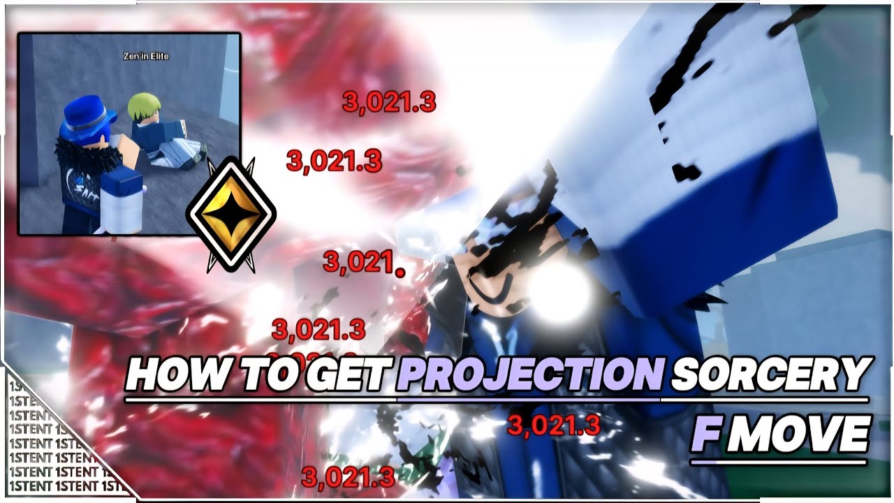 Projection Sorcery Example How to get projection sorcery F move in JUJUTSU ZERO - YouTube