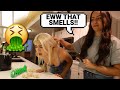 EXTREME THROW UP PRANK!! *I used fish*