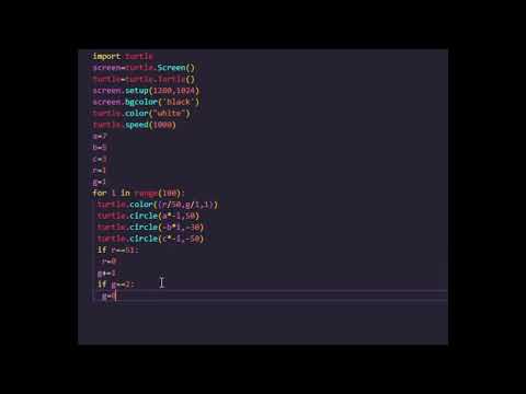 Python || turtle || flower || Art || #foryou #python #graphics #designs #turtle #artist  #coding
