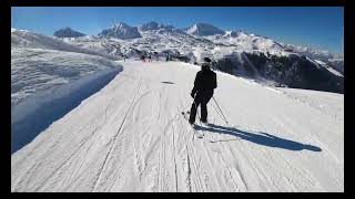 Pistes Barriers, Laines and Belle Plagne all Blues   La Plagne/Paradiseski Bellecote area