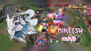 Onmyoji Arena - Miketsu New Skin So Beautiful Quadra Kill Gameplay & Build Season 11