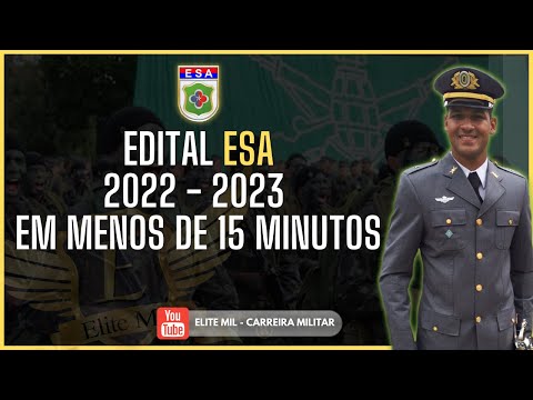 Divulgado EDITAL DA ESA 2022/2023 - Veja os principais pontos do concurso com o Ten Thiago Henrique