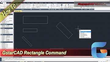 GstarCAD Rectangle Command Basic Tutorial For Beginner