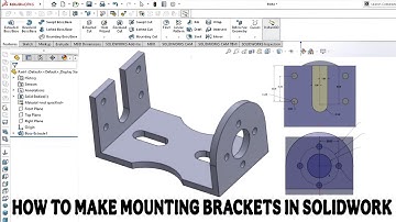 MOUNTING BRACKET | HOW TO DRAWING LIFTING HOOK IN SOLIDWORK HINDI TUTORIAL #solidworks #autocad #3d