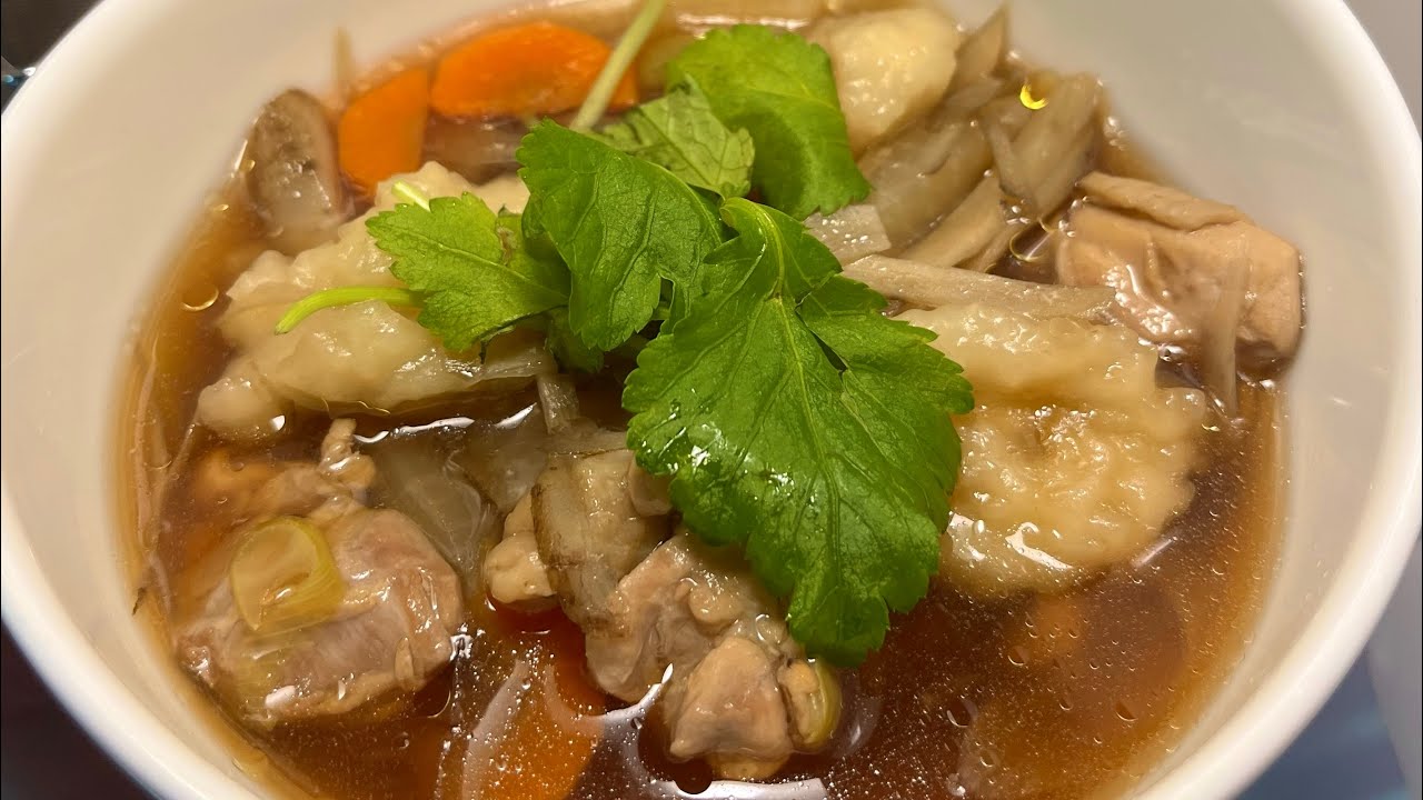 【具沢山】ほっこり すいとん汁🥢Japanese Dumpling Soup