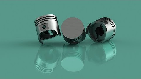 Piston 3D Modeling in AutoCad