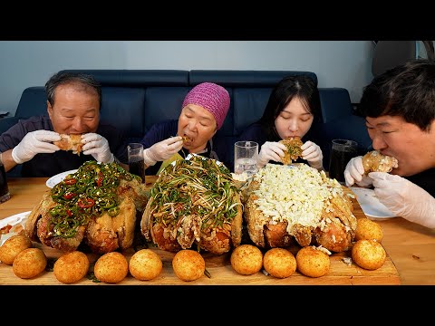(3 <strong>Kinds</strong> of Fried chicken) 요리&amp;amp;먹방!! - Mukbang eating show