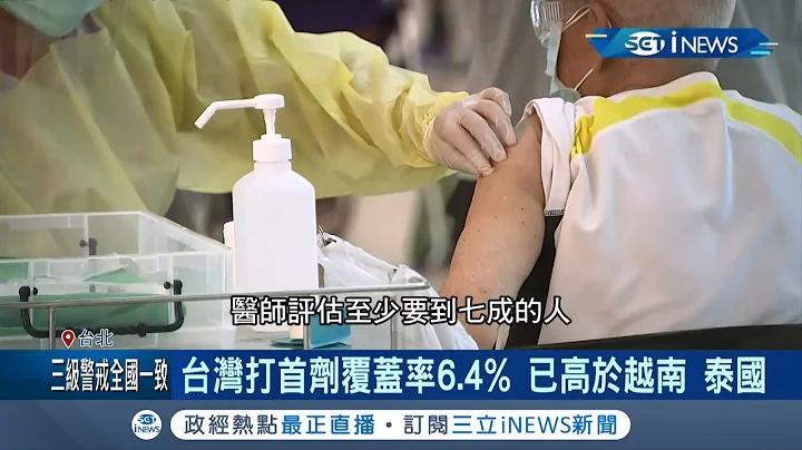 台灣現有485萬劑疫苗!接種1劑覆蓋率可達到21.1%!但要達"群體免疫"醫生表示施打3200萬劑是基本門檻│記者 馬郁雯 潘建樺│【台灣要聞。先知道】20210620│三立iNEWS - 天天要聞