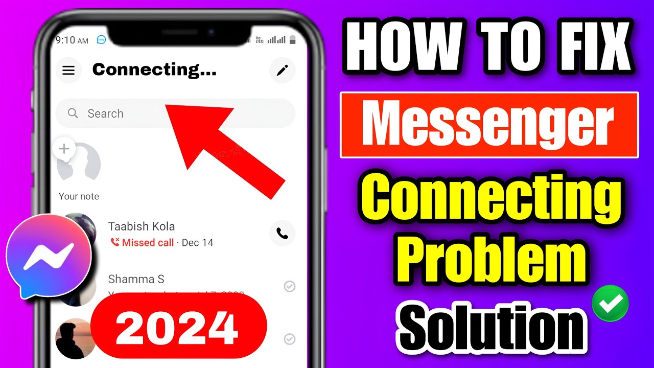 how to fix messenger connecting problem 2024 | messenger connecting ...