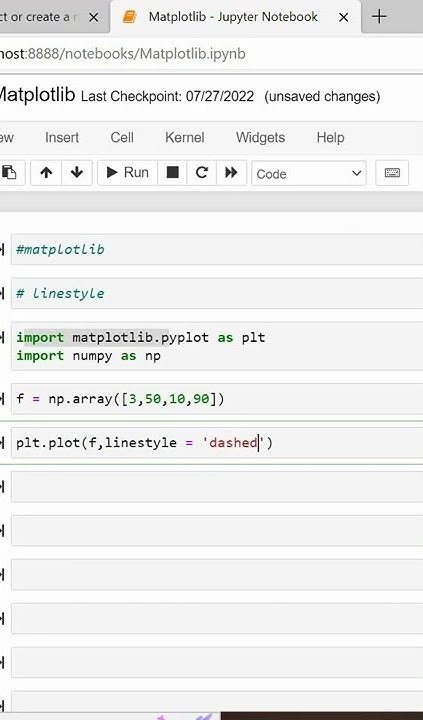 Line style command in Matplotlib - YouTube