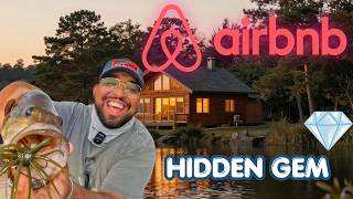 I RENTED an AIRBNB with a PRIVATE LAKE loaded with HUGE bass (The ULTIMATE Hidden Gem)