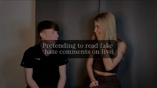 Reading fake hate comments, Accept we’re just violating eachother 😃