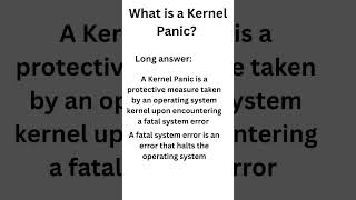 What is a Kernel Panic?
