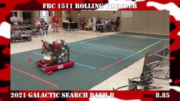 FRC Team 1511 - 2021 Galactic Search Challenge Path B - 8.85 Seconds