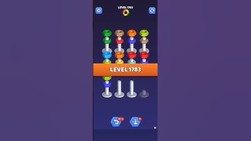 Nut Sort Level 1783 - Color Puzzle Game by Kiwi Fun #games #puzzle #NutSort #NutSortSolution