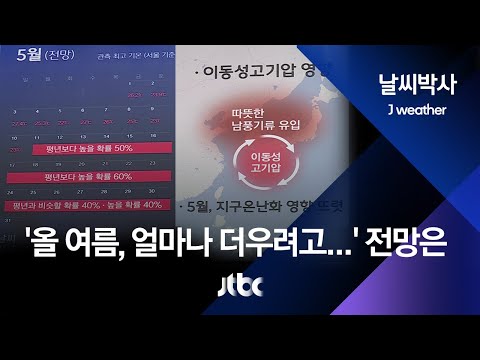 [날씨박사] '올 여름, 얼마나 더우려고…' 벌써부터 30도 오르내려 / JTBC 뉴스룸