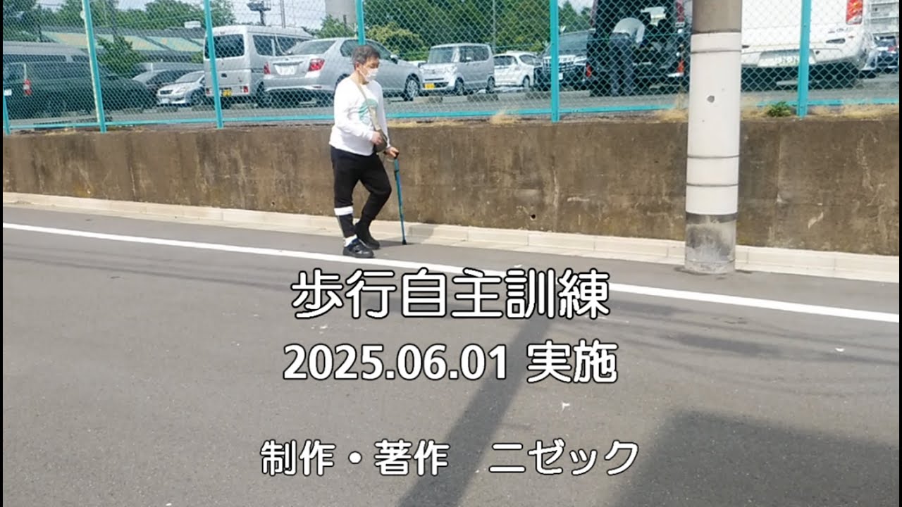 歩行自主訓練　2025年6月1日