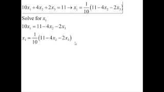 Linear Algebra/Numerical Analysis: How to Use the Jacobi Iteration Method. [HD]