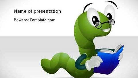 Smart Worm PowerPoint Template by PoweredTemplate.com