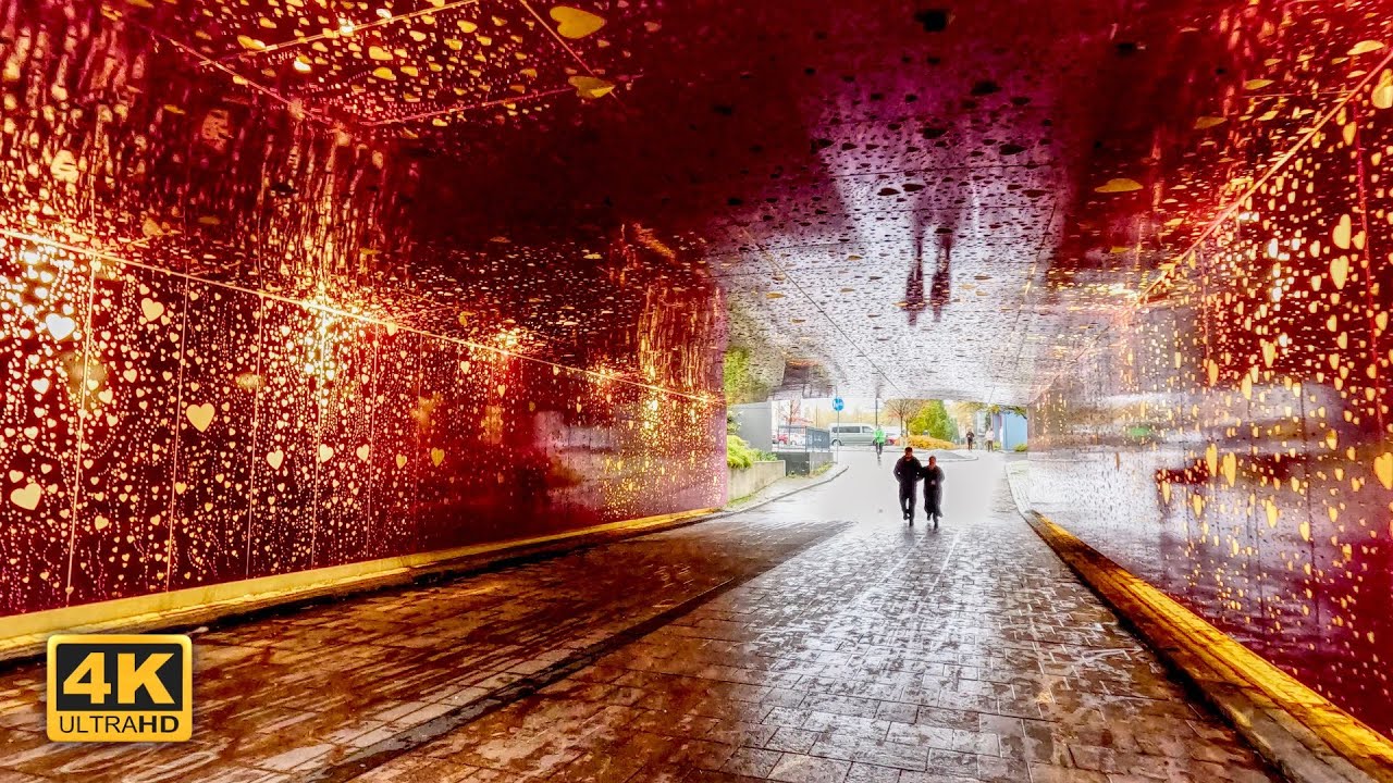Прогулка по Леппявааре, Эспоо ☔️ Воскресное утро в большом жилом районе 🇫🇮 4K Walk in Finland