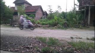 Rekaman Jalan Sore Hari Yang Ramai | Suasana Desa Penuh Aktivitas