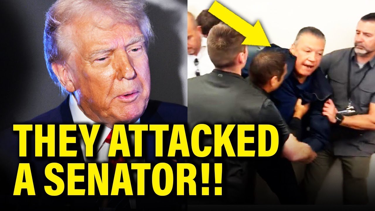 OMG! Trump Goons PHYSICALLY ATTACK US SENATOR at Press Conference