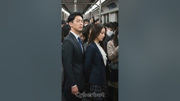 서울 퇴근시간 만원 지하철 미녀의 유혹 #지하철 #aiart #shorts