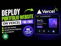 Deploy Portfolio & Multiple Websites on Vercel for FREE (No Cost Hosting)