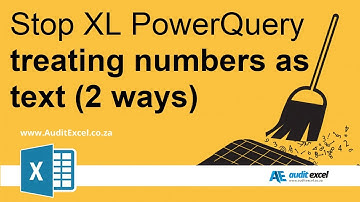 2 ways to STOP Power Query treating numbers as text in Excel