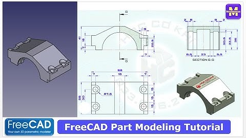 FreeCAD Part Modeling Tutorial | FreeCAD Tutorial | 3D Modeling | Learn FreeCAD | Mechnexus |