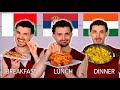 One day only eating meals from different countries