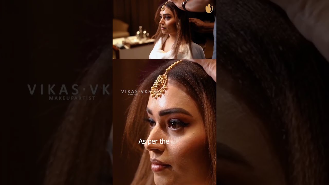 Gold Setting for Wedding - Vikas VKS (Celebrity Makeup Artist) - Subscribe 👉