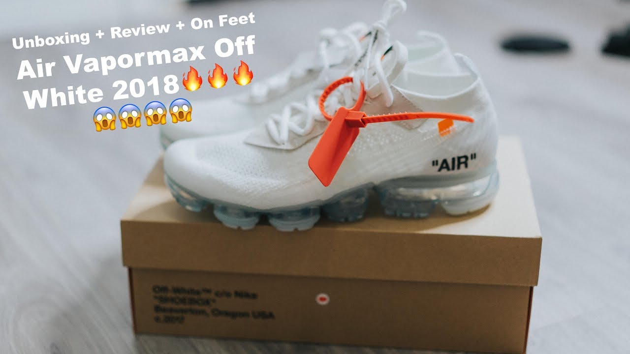 Đập Hộp + Đánh giá + On Feet đôi Nike Air Vapormax Off White 2018 - YouTube