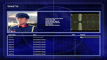 China Nuke vs GLA Demolition C&C Generals Zero Hour 1 vs 7 Hard armies  Gameplay ( Last Stand )