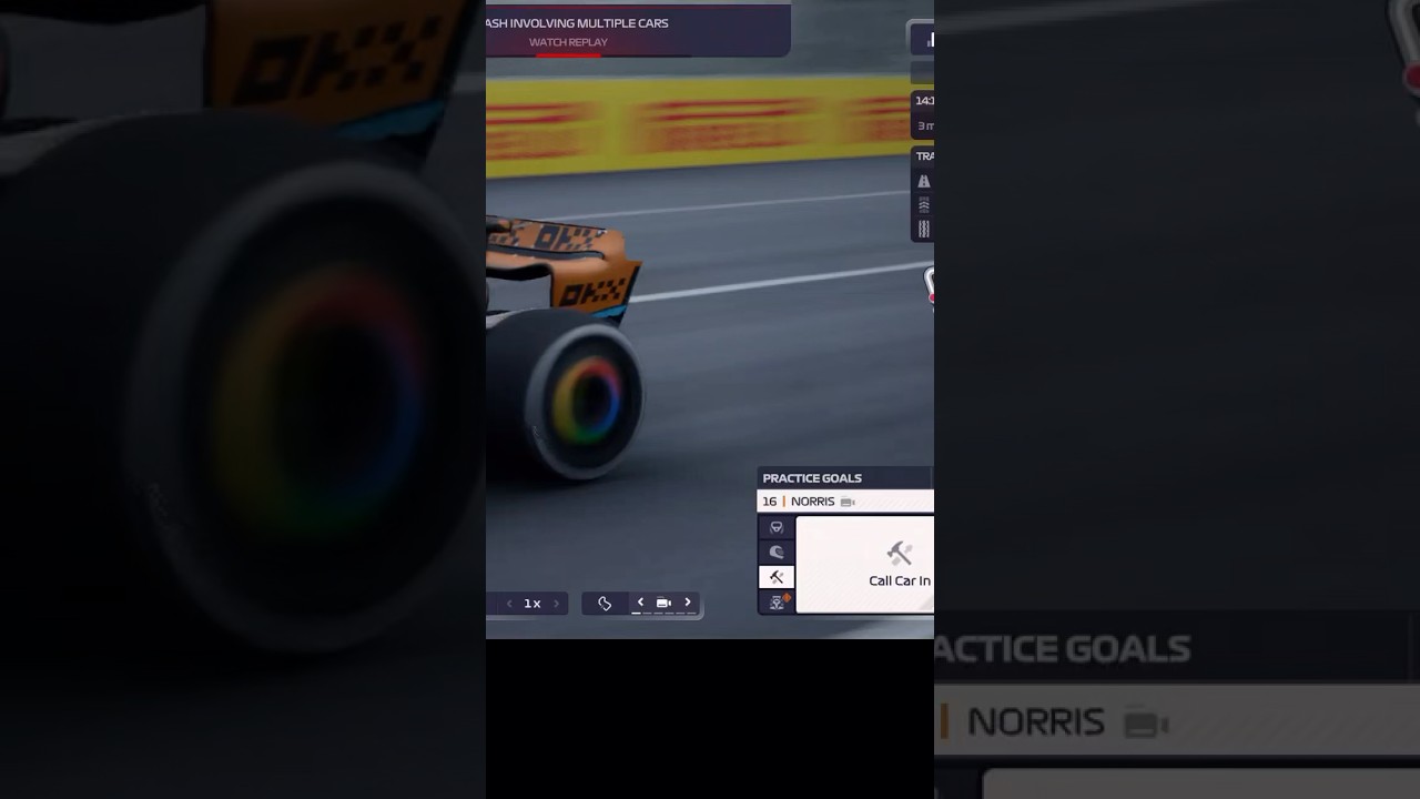 Major crash in F1 Manager 