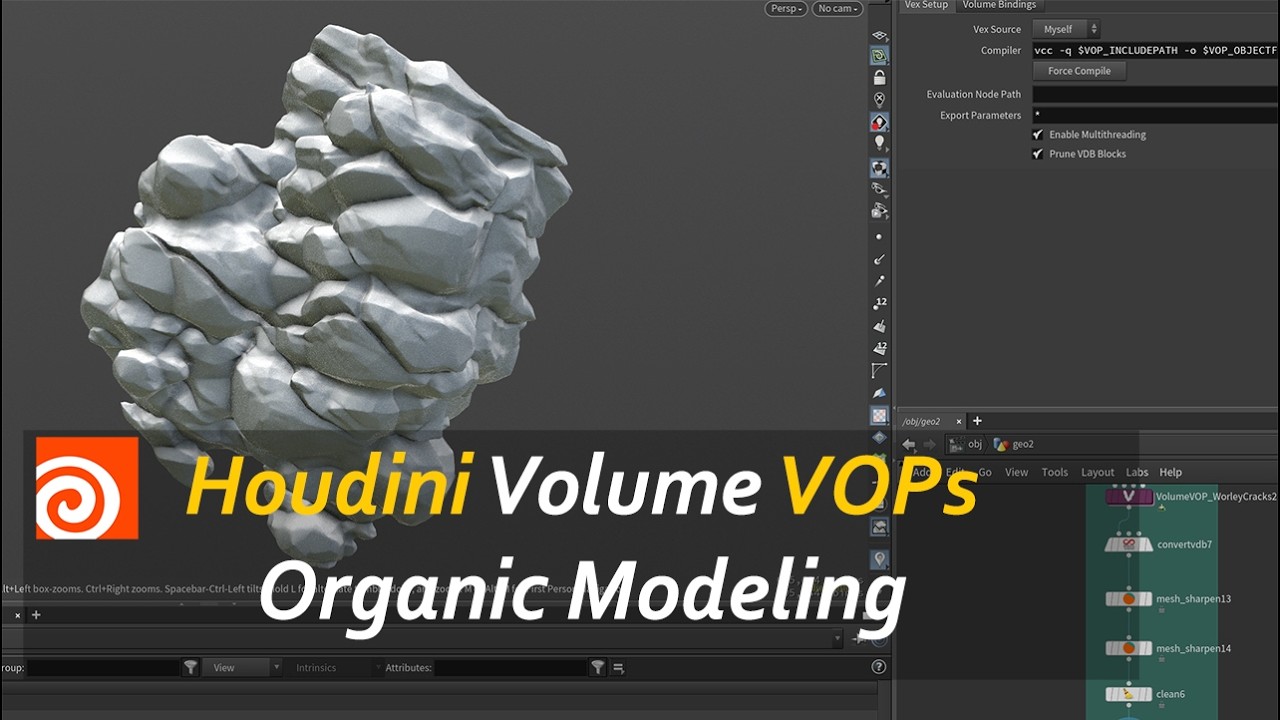 Volume VOPs Modeling - HOUDINI - YouTube