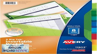 Avery Dividers for 3 Ring Binders 8 Tab Binder Dividers Plastic Binder Review