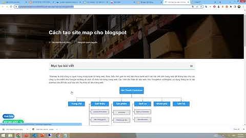 Cách tạo sitemap cho blogspot