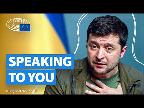 Volodymyr Zelenskyy’s speech on war in Ukraine | European Parliament