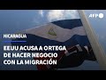 EEUU acusa a Nicaragua de hacer negocio con la migración y alerta a aerolíneas | AFP