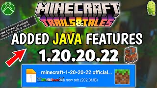 Minecraft 1.20.20.22 Official Version Released | Minecraft Pocket Edition 1.20.20.22 For Android